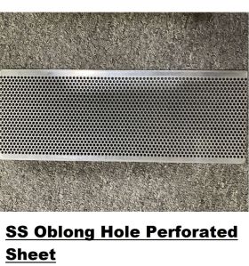 Oval Holes Perforated Sheet
