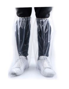 Knee Length Shoe Cover (poly) Transparent
