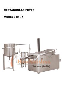 RF-1 Rectangular Fryer Machine