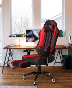 Modern 6 Gaming Chair with footrest