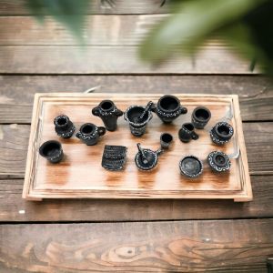 terracotta miniature kitchen set