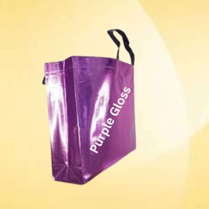 Purple Gloss BOPP Box Bag