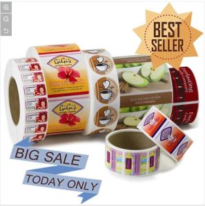 Printed Barcode Stickers Roll