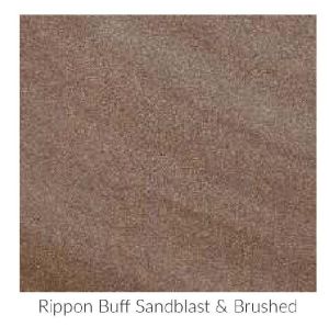 Rippon Buff Sandblast Brushed Sandstone and Limestone Paving Stone