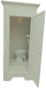 FRP Western Style Portable Toilet Cabin