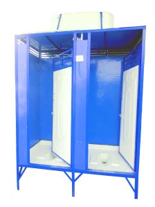Two Seater Portable Toilet Cabin