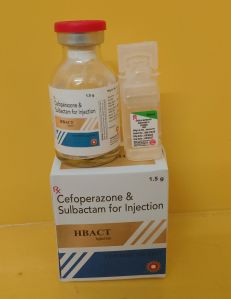 Cefoperazone 1gm sulbactamfor 1mg +500 mg Hbact  Injection