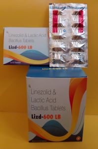 Linezolid Lacto Acid Bacillus  tablet IP 600 mg Lizd 600mg Tablets