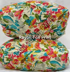 Rayon Foil Print Fabric