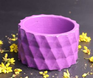 Pink Concrete Candle Jar