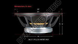 Dynamite DM-1230H Mid Bass Speaker