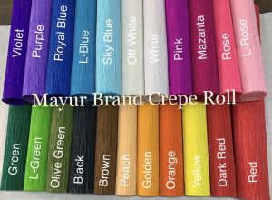Floral Crepe Paper Rolls
