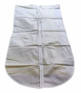 White Zipper Garments Cover