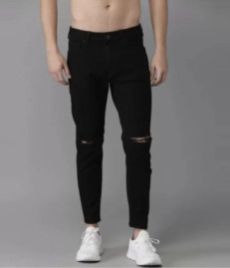 Black Mens Denim Jeans