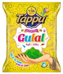 Herbal Holi gulal - Tappu Gulal 80gms air pouch