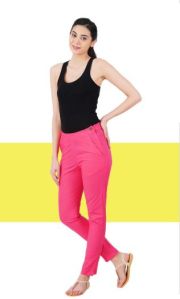 Ladies Cotton Straight Pant