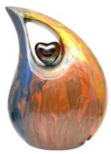 Brown Tear Drop Cremation Urn