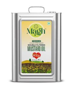 15L Magh Premium Cold Pressed Double Filtered Mustard Oil