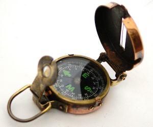 Brass Military Compass