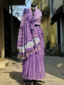 majestic purple saree