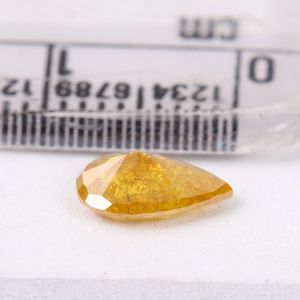 0.96 Ct. Light Yellow Pear Shape Diamond