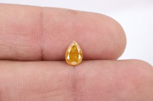 0.96 Ct. Light Yellow Pear Shape Diamond