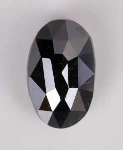 Black Oval Shape Diamond