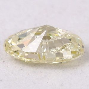 0.34 Ct. Natural Yellow Fancy Oval Shape Diamond