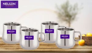 Stainless Steel - 4pc set dholak cup