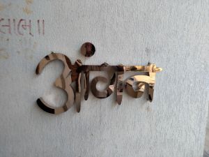 golden chrome stainless steel sign letter