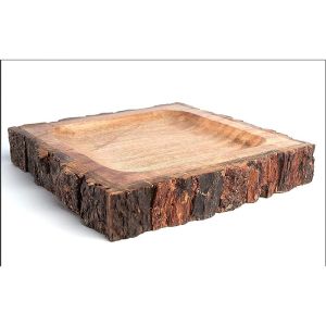 wooden bark tray