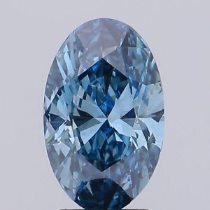 OVAL 2.26ct FANCY VIVID BLUE VS2 IGI 620498179 Lab Grown Diamond EC9617