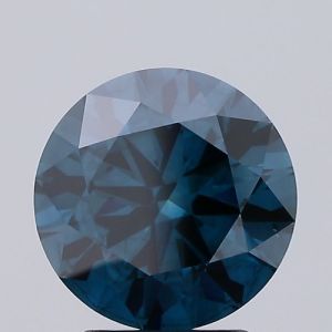 ROUND 3.17ct FANCY DEEP GREENISH BLUE SI1 IGI 572328104 Lab Grown Diamond EC5629