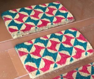 1.5inch Thick FF Coir Door Mat Printed and Inlaid