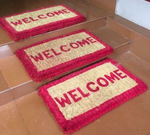 1.5inch Thick FF Coir Door Mat Printed and Inlaid
