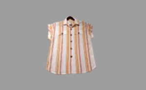 Ladies Top With Wooden Button
