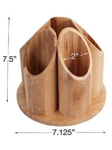 Wooden cutlery holder