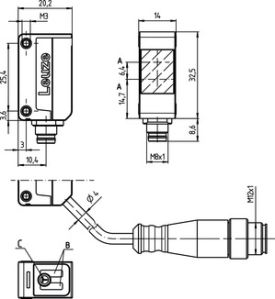 ET5.3/4P Leuze Diffuse Sensor