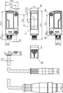 HT5.1/4X-M8 Leuze Diffuse Sensor