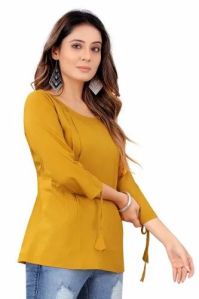 Ladies Mustard Tunic Top