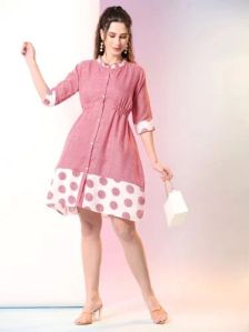 Ladies Pink Tunic Top