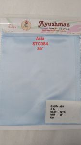 Asia satin shirting / suiting fabric