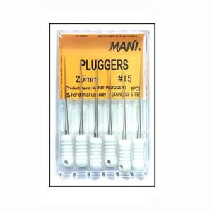 Mani Finger Plugger 25mm (Pack of 6) Dental Root Canal Endodontic Files