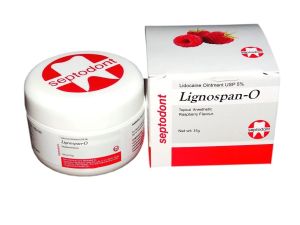 Septodont Lignospan O (35gm Jar) Dental Anaesthetic Oinment Raspberry Flavour