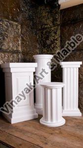 White Fiberglass Columns