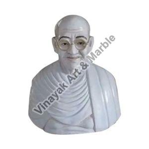 White Marble Mahatma Gandhi Statue