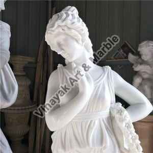 White Marble Women Statues