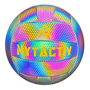 NytActiv Holographic Glowing Reflective Volleyball