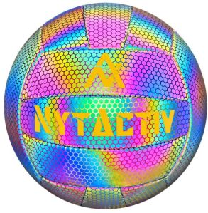 NytActiv Holographic Glowing Reflective Volleyball