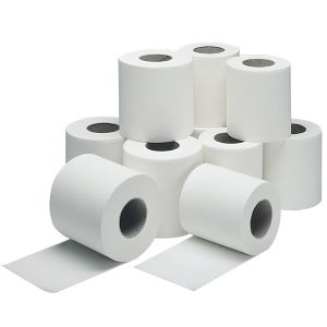 White Toilet Paper Roll